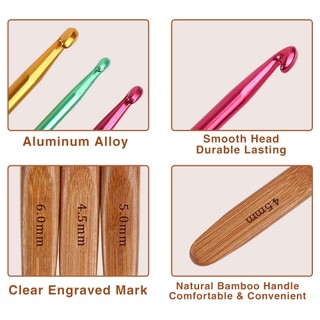 Set 9 Kim Móc Len Bằng Tre 2mm-6mm