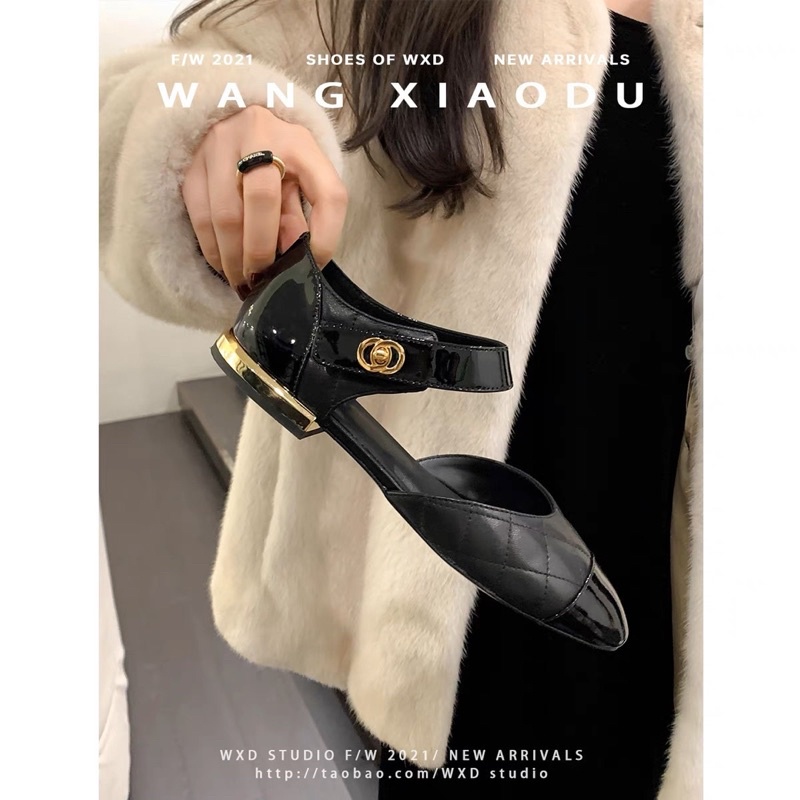 Giày búp bê quai đan nội địa Trung xinh xắn