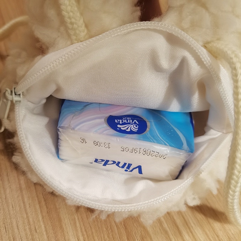 Túi đeo chéo đầu thỏ, gấu bông cho bé