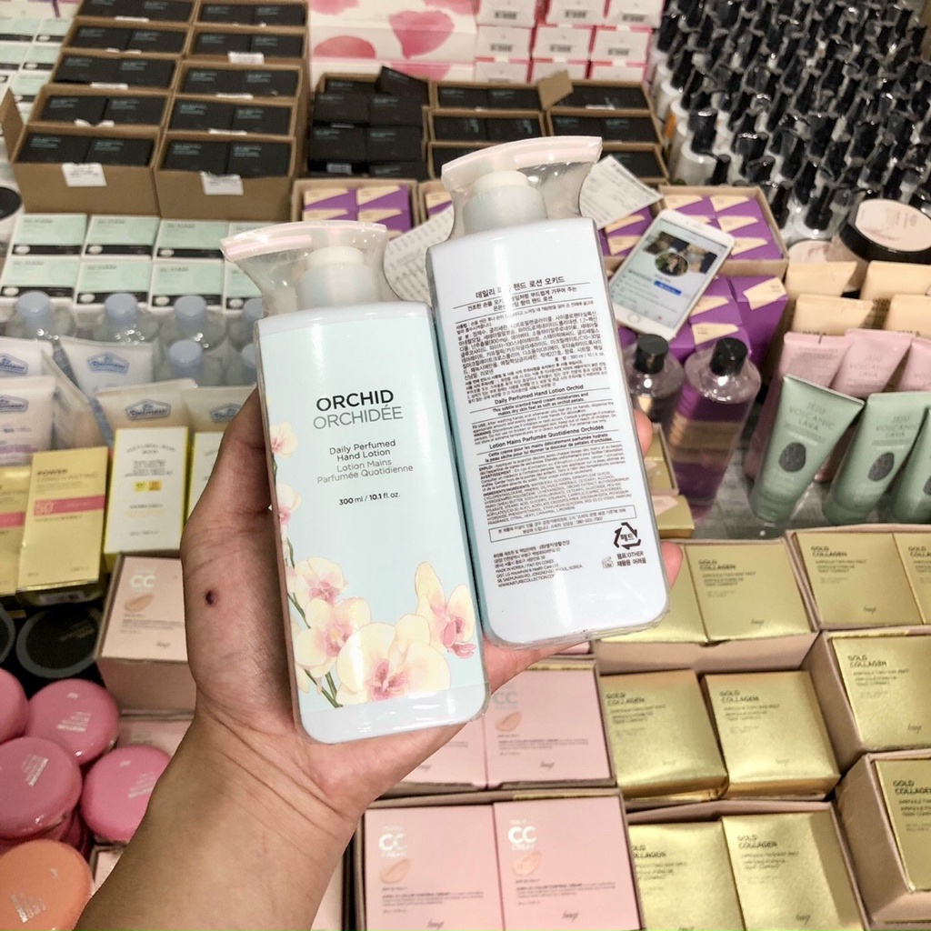 (BILL KOREA) Kem Dưỡng Da Tay THEFACESHOP Daily Perfumed Hand Lotion Orchid 300ml