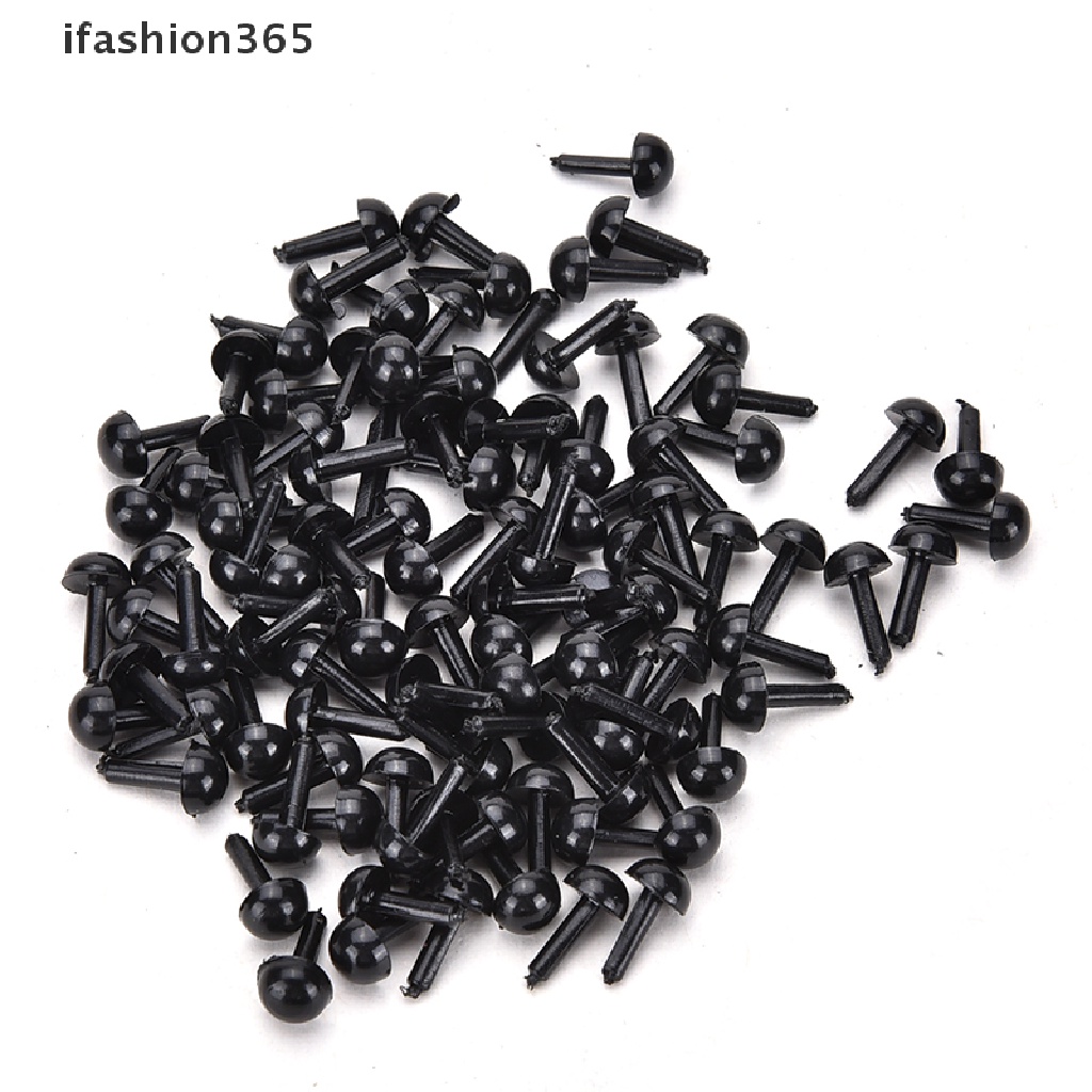 Set 100 Mắt Nhựa 4 Kích Cỡ Cho Búp Bê / Gấu / Thỏ DIY