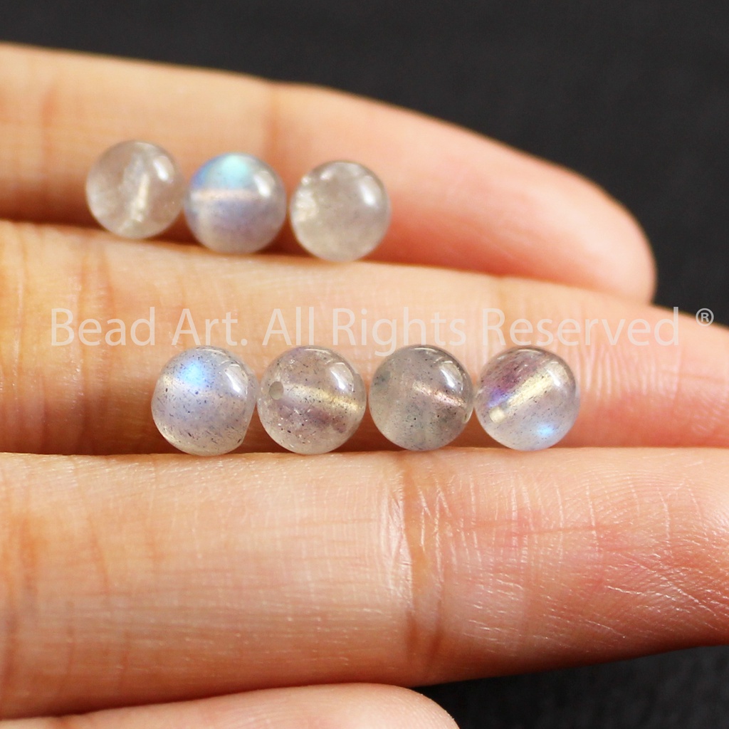 5MM Labradorite Ánh Cầu Vồng, Phối Vòng Tay Phong Thuỷ, Chuỗi Hạt, Mọi Cung Mệnh - Bead Art