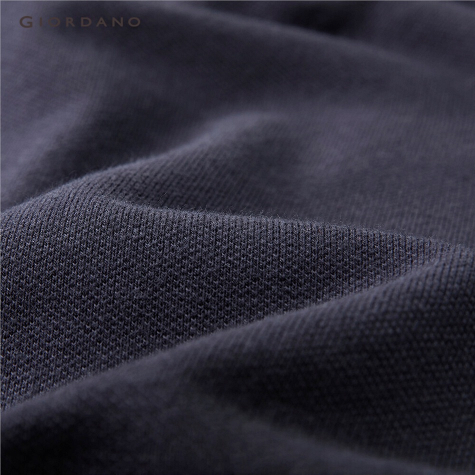 GIORDANO Áo polo nam ngắn tay phối màu tương phản 01012396