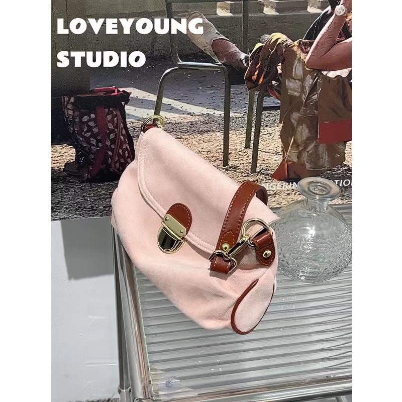 Túi Xách Da Lộn Thiết Kế Mới Cao Cấp Thời Trang