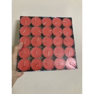Nến bơ viên tealight/ đèn cầy tealight không khói hộp 100 viên
