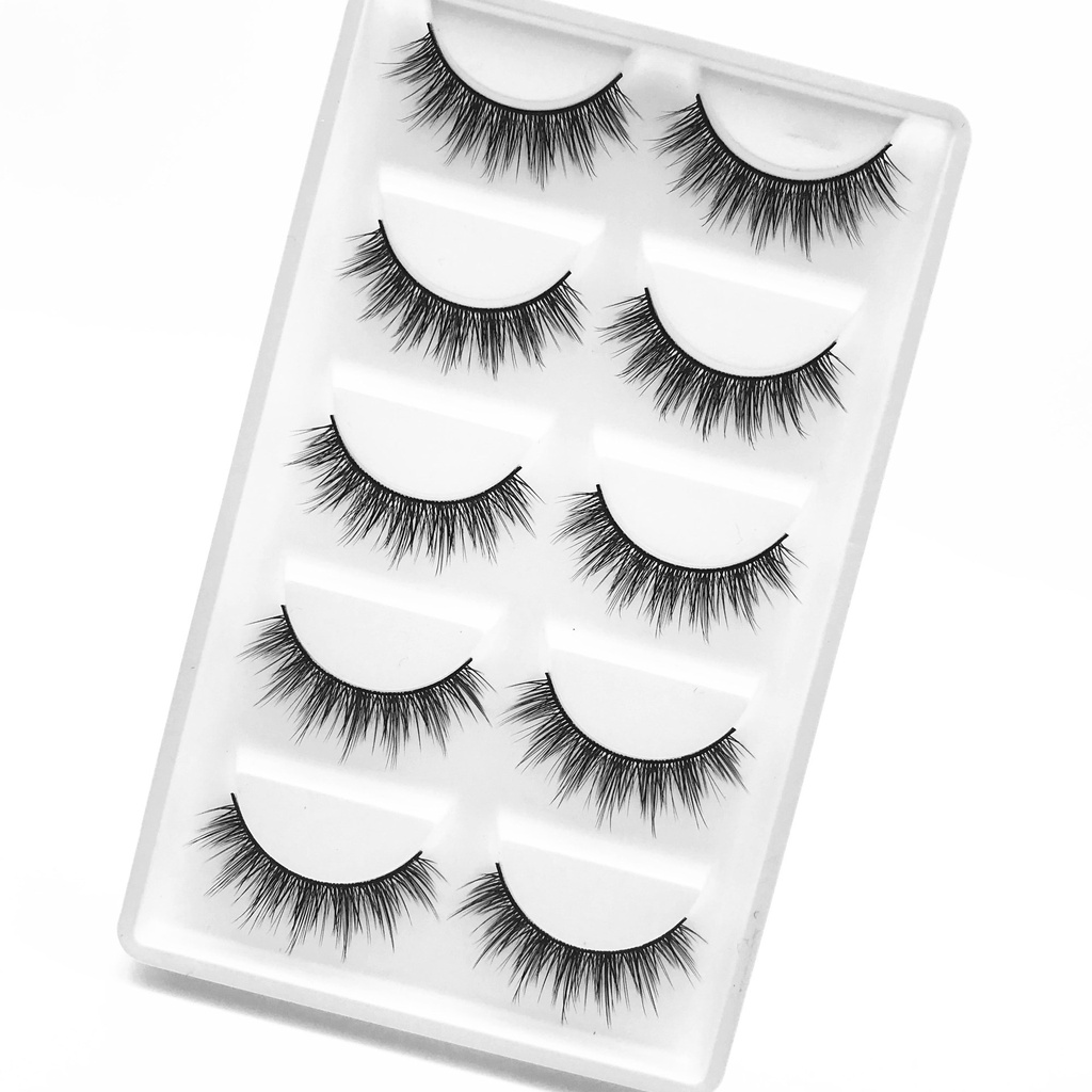 Mi giả Tự Nhiên 3D, Lông Mi Chồn 3D11 Tái Sử Dụng Nhiều Lần Dễ Gắn Chuyên Dùng Cho Makeup 5 Cặp