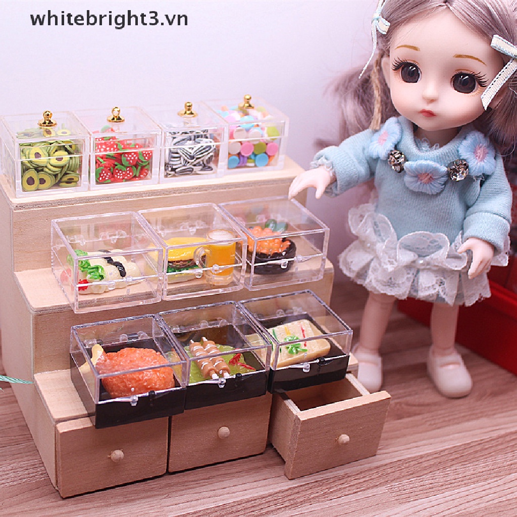 Set 2 Hộp Đựng Bánh Kẹo / Món Tráng Miệng Trang Trí Nhà Búp Bê