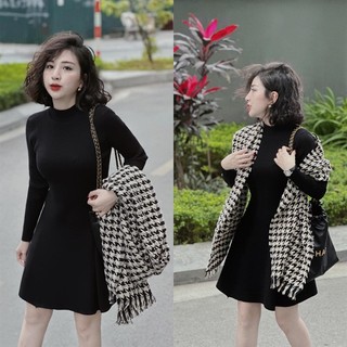 VÁY LEN XÒE CỔ 3P