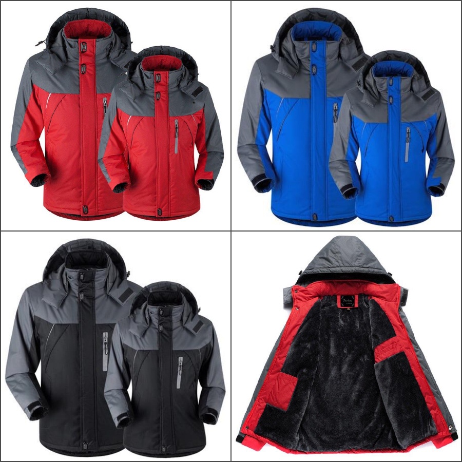 HÀNG ĐẸP LOẠI 1 - Áo khoác nam nữ CHỐNG NƯỚC, 3 lớp, Lót Lông Cừu Siêu ẤM CAO CẤP