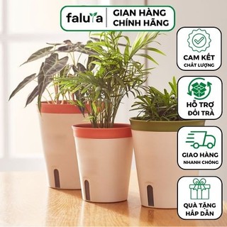Chậu tự tưới tròn cao cấp - 3 màu - Trồng cây đơn giản hơn