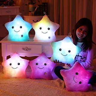Gối nhồi bông hình ngôi sao phát sáng trong đêm 15 "