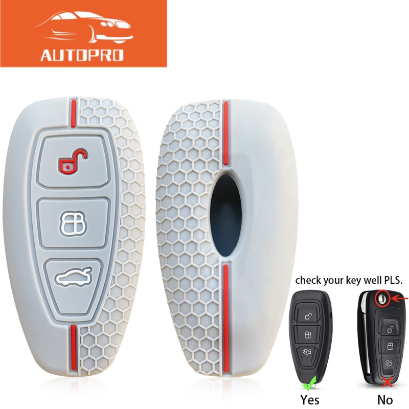 Vỏ Silicone Bọc Chìa Khóa Điều Khiển Từ Xa Cho Ford Kuga Focus Mk3 Mk4 Mondeo Fiesta Titanium Ecosport Transit MK8