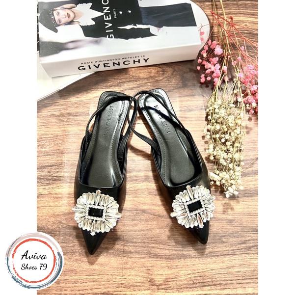 Giày sục mũi nhọn sandan  khoá z.RA chất xịn cực sáng hót 2022