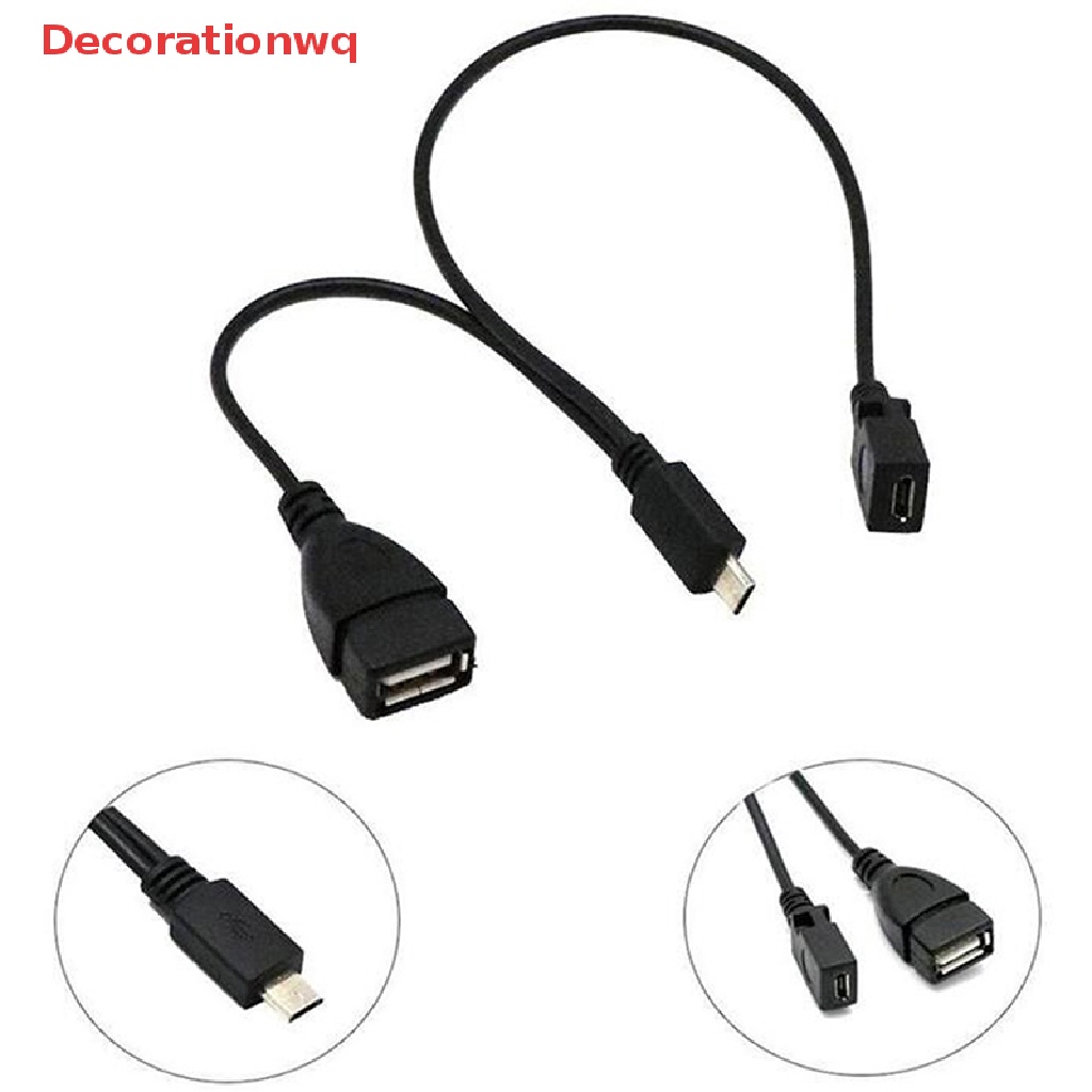 Dây Cáp OTG Chia Cổng Micro USB OTG 2 Trong 1 Cho Điện Thoại Thông Minh