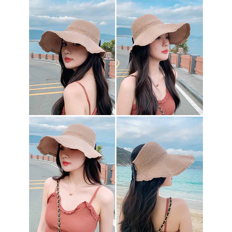 Mũ hở đầu rộng vành thời trang mẫu 2021 cho nữ