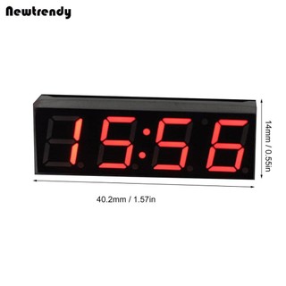 [0202]  3 In 1 Digital LED Time Clock Temperature Voltage Module Voltmeter For Car