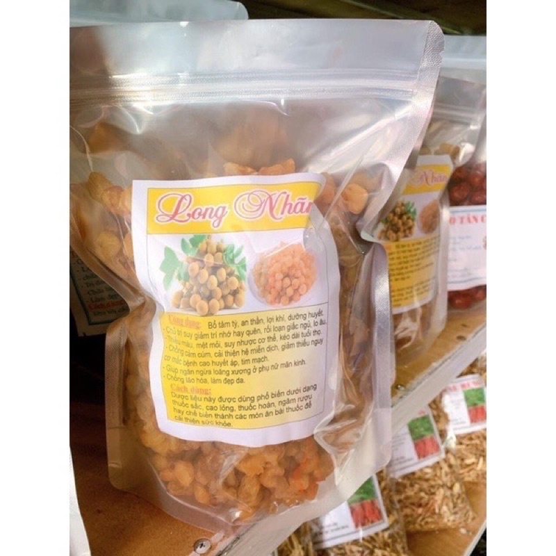 Bán lẻ 100gr Long nhãn sấy khô mộc hàng ngon.