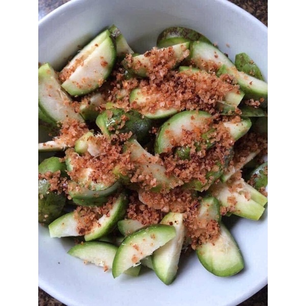 Muối ômai chấm trái cây hiệu Bà thu túi zip 500gr