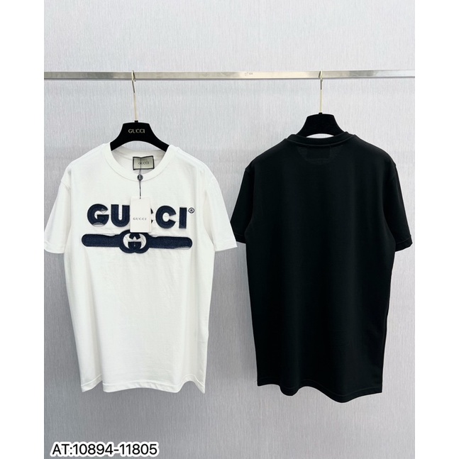 Áo thun nam nhữ thêu chữ G.C ngang,áo phông cộc tay G.C chữ nang hoạ tiết thêu nổi