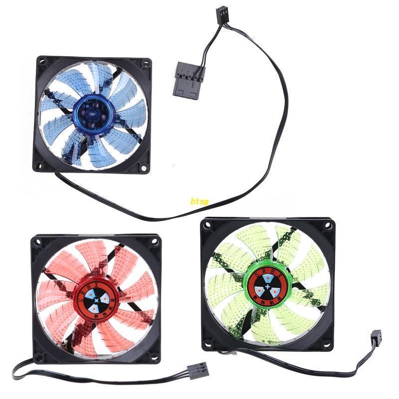 1 Cái 9cm 9025 Đèn LED 12 Bóng 3 Pin Làm Mát Máy Tính Không Ồn