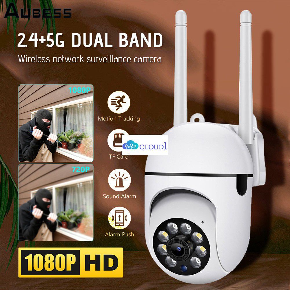 Camera Vòm Tốc Độ Ip 1080P Hd 5G Ip66 Chống Nước Giám Sát Video Quan Sát Ban Đêm Không Dây Wifi Ip Camera An Ninh Ngoài Trời Cloud1