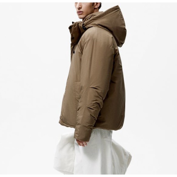 Áo phao nam Zara authentic HOODED PUFFER size S