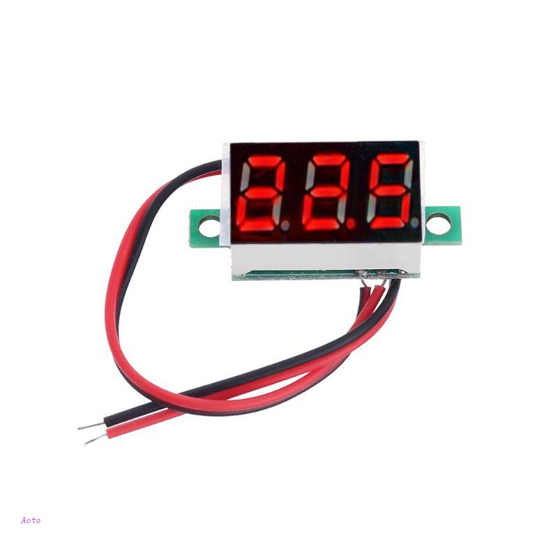 Vôn Kế Kỹ Thuật Số 0.36 "AOTO 4.5-30V Hai Dây Cho Xe Hơi