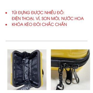 [Mới - nhiều màu] Túi hộp mini đeo chéo cá tính forever young