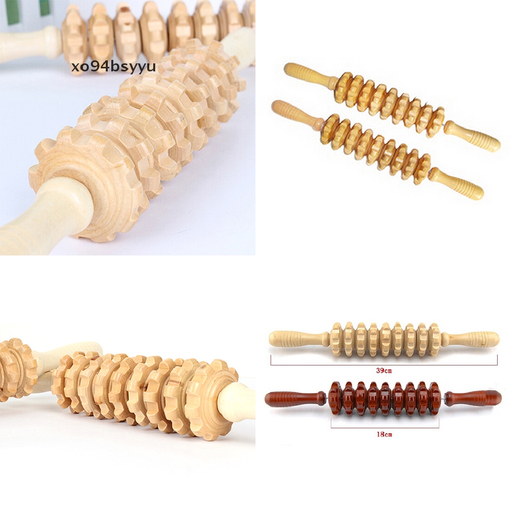 Gậy Lăn Massage Cơ Thể Bằng Gỗ Kích Thích Phản Xạ Xo94Bsyu