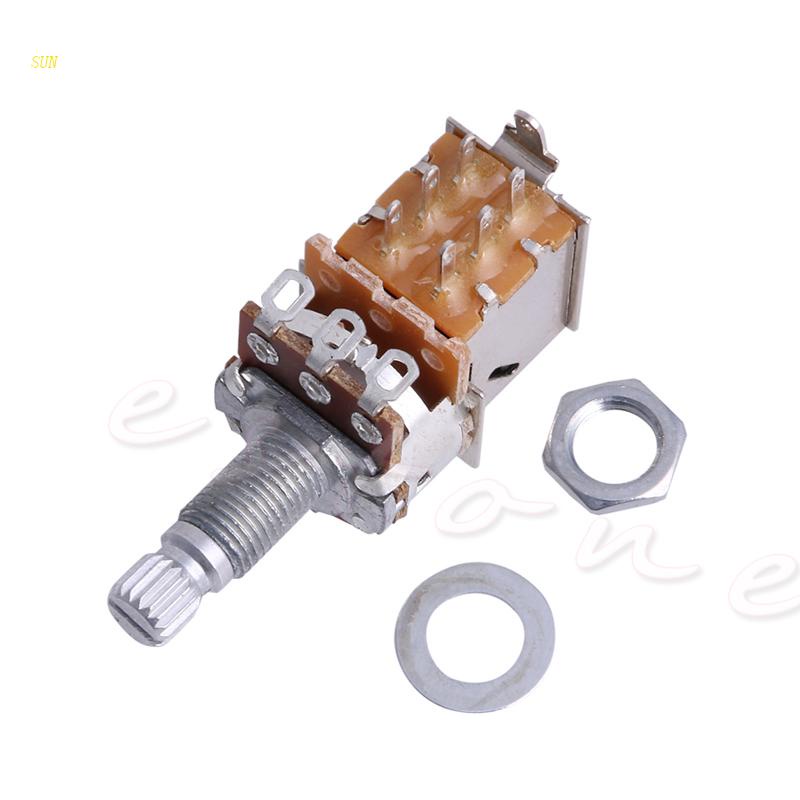 Trục Nồi SUN B500K DPDT 18Mm Chuyên Dụng Cho Đàn Guitar Điện