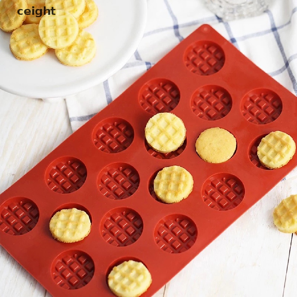 Khuôn Làm Bánh Waffle Hình Tròn Bằng Silicone DIY