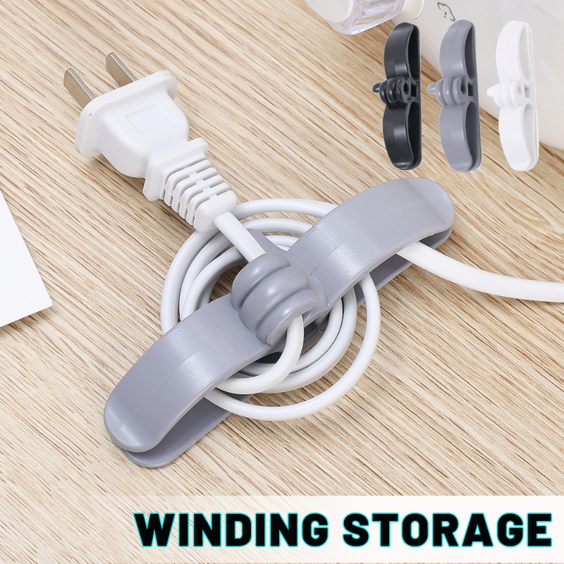 Dụng Cụ Sắp Xếp Dây Cáp Dữ Liệu Điện Thoại / Máy Tính Để Bàn Tự Dính