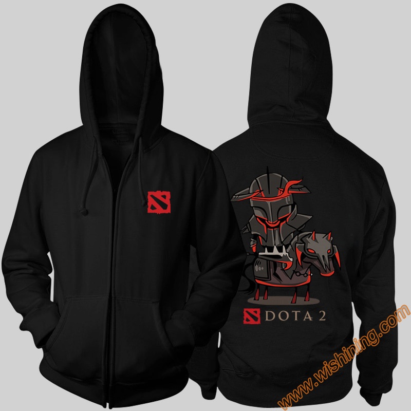 Áo Khoác Hoodie Có Khóa Kéo Màu Đen In Hình Dota 2 Hero Dota 2 Chaos Knight 3Xl Dota2