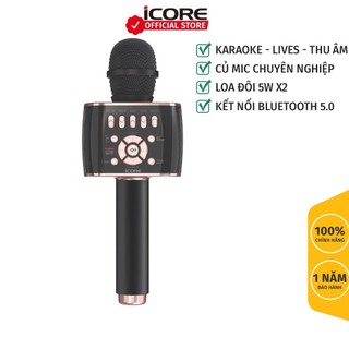 Micro karaoke kèm loa bluetooth iCore M99-PRO - Hàng chính hãng