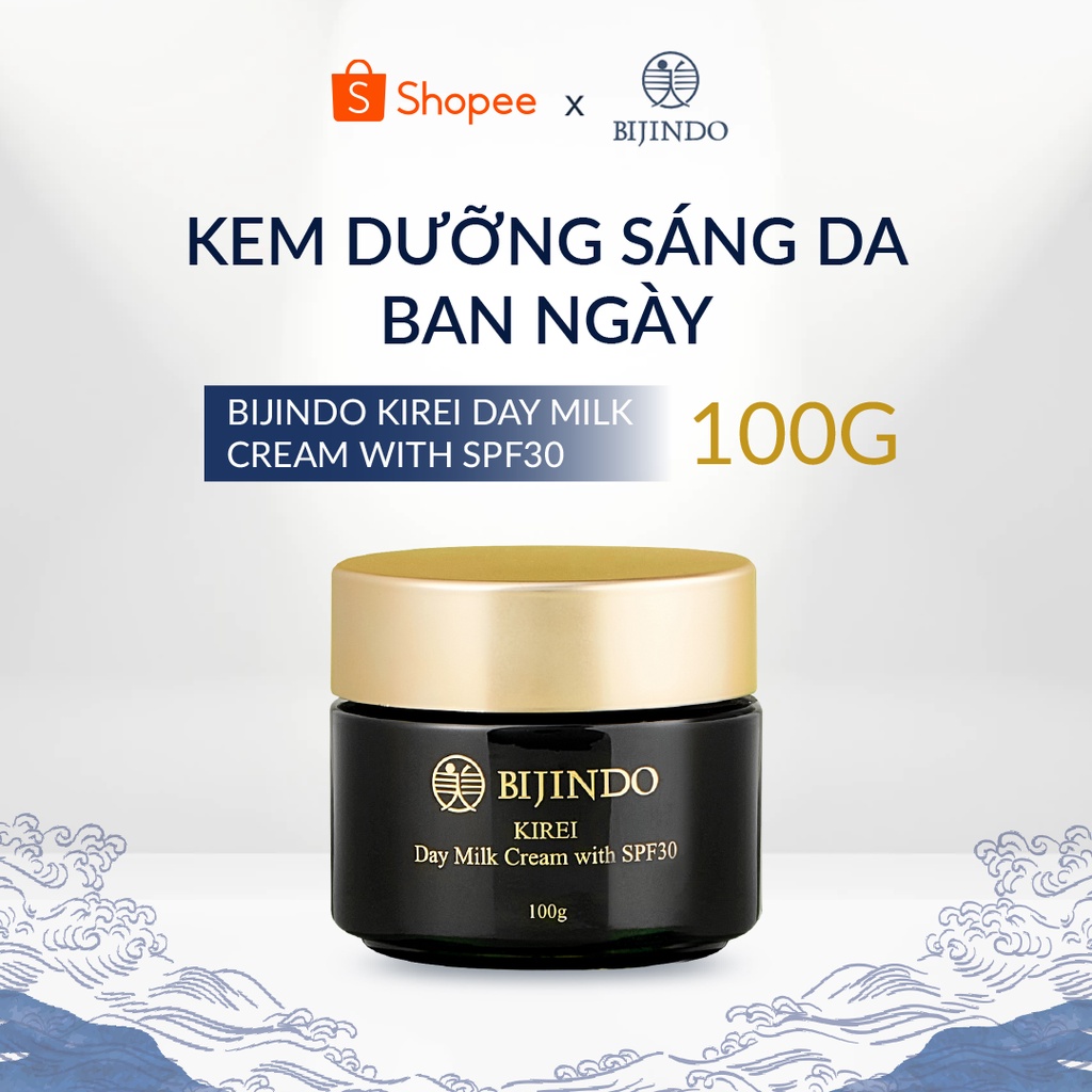 Kem Dưỡng Trắng Da Ban Ngày BIJINDO KIREI SPF30 100g, Cấp Ẩm Sâu Chống Nắng Ngăn Ngừa Lão Hoá