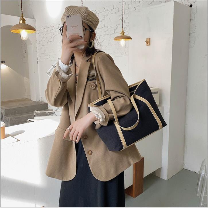 Túi Trơn - Túi Đeo Vai Phong Cách Hàn Quốc Khóa Kéo 2 Màu