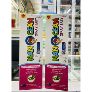 ✅Xịt mũi NANOCEAN spray baby tất thành nước muối biển sâu ( an toàn cho trẻ sơ sinh )