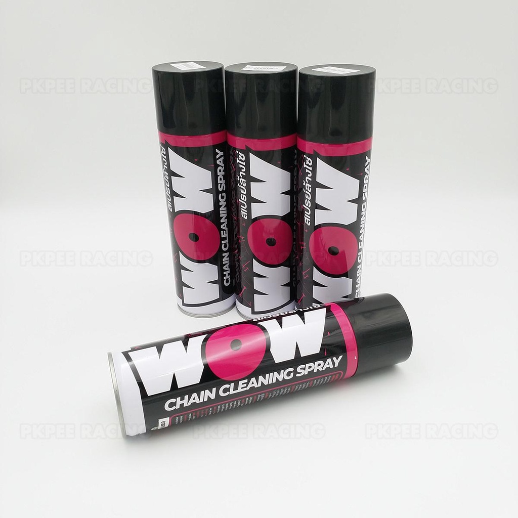 Chai Xịt Vệ Sinh Sên Thái Lan WOW CHAIN CLEANING  SPRAY  600ml Cho Exciter, Winner, Satria, Sonic, Moto (Chai Lớn)