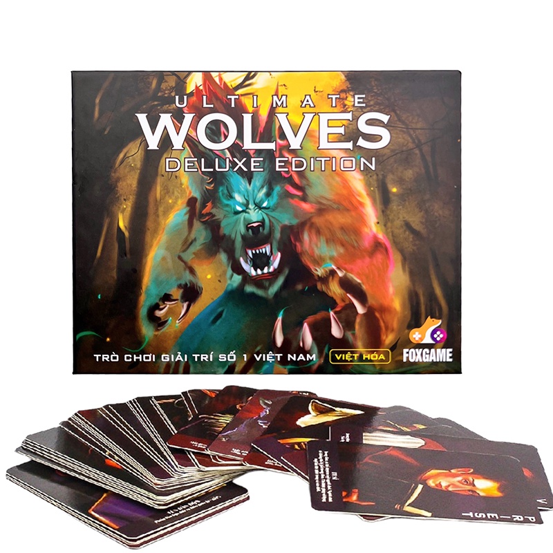 Thẻ bài Ma Sói  Việt Hoá 78 lá phiên bản hộp cứng cao cấp tiếng Việt kèm hướng dẫn chơi
