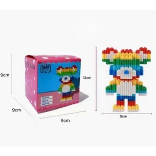 Mô hình lắp ráp gấu Bearbrick 3D dễ thương