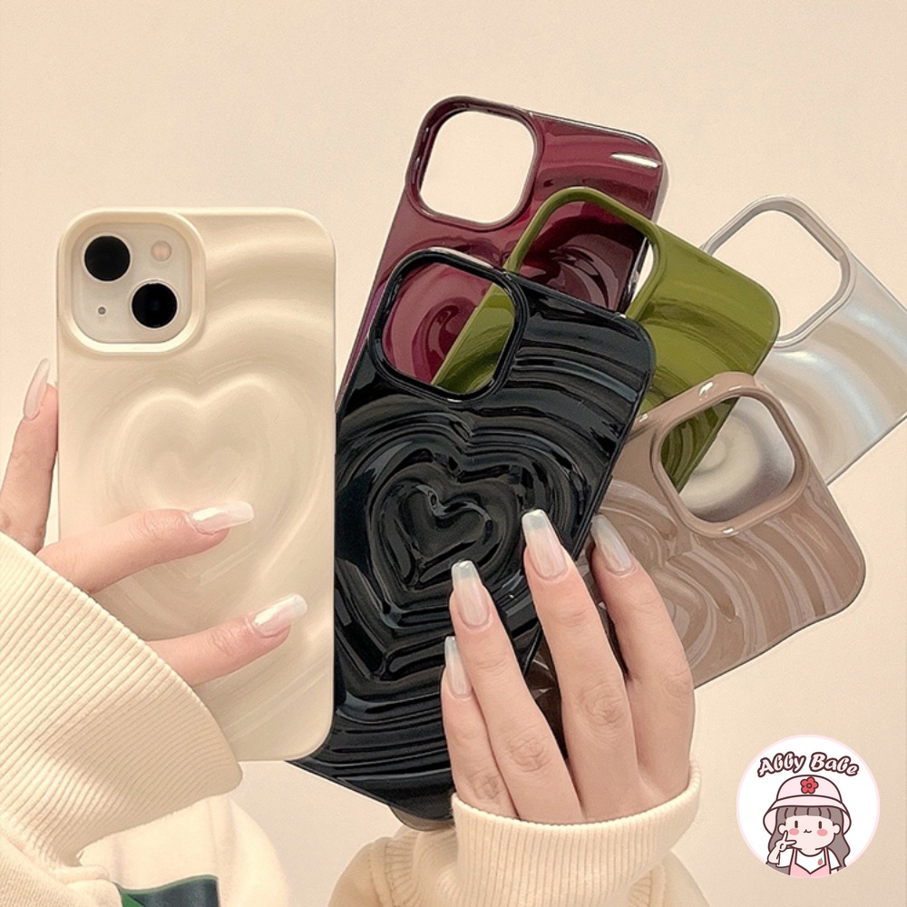 Ốp Điện Thoại TPU Mềm Hình Trái Tim 3D Chống Mồ Hôi Cho IPhone 14 Pro Max 13 12 11 Pro Max