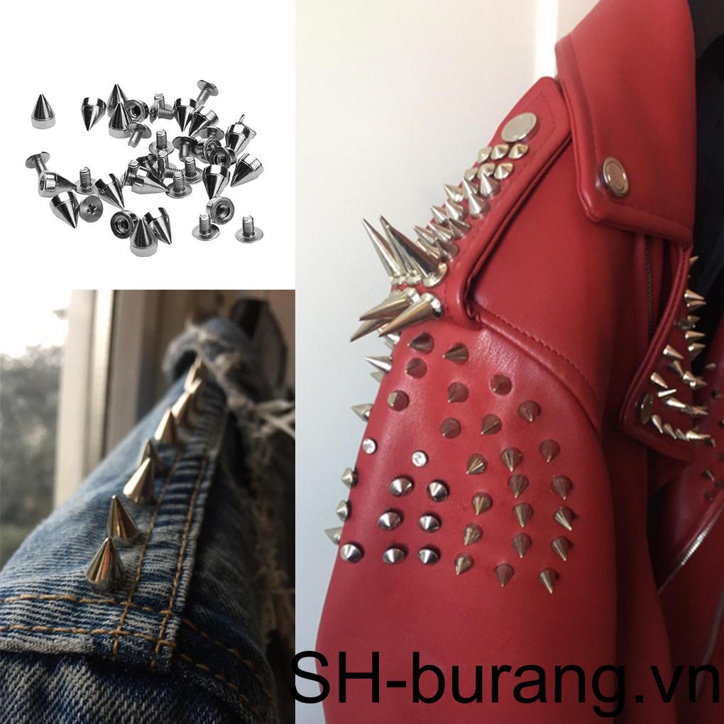 Set 100 Đinh Tán Bằng Hợp Kim Dùng Trang Trí Quần Áo DIY