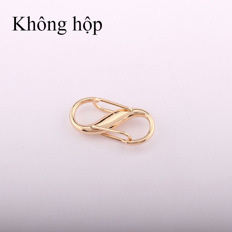 Móc thu ngắn dây túi xách loại có lẫy chữ S full box phù hợp làm quà tặng làm quà tặng | Màu sắc đa dạng