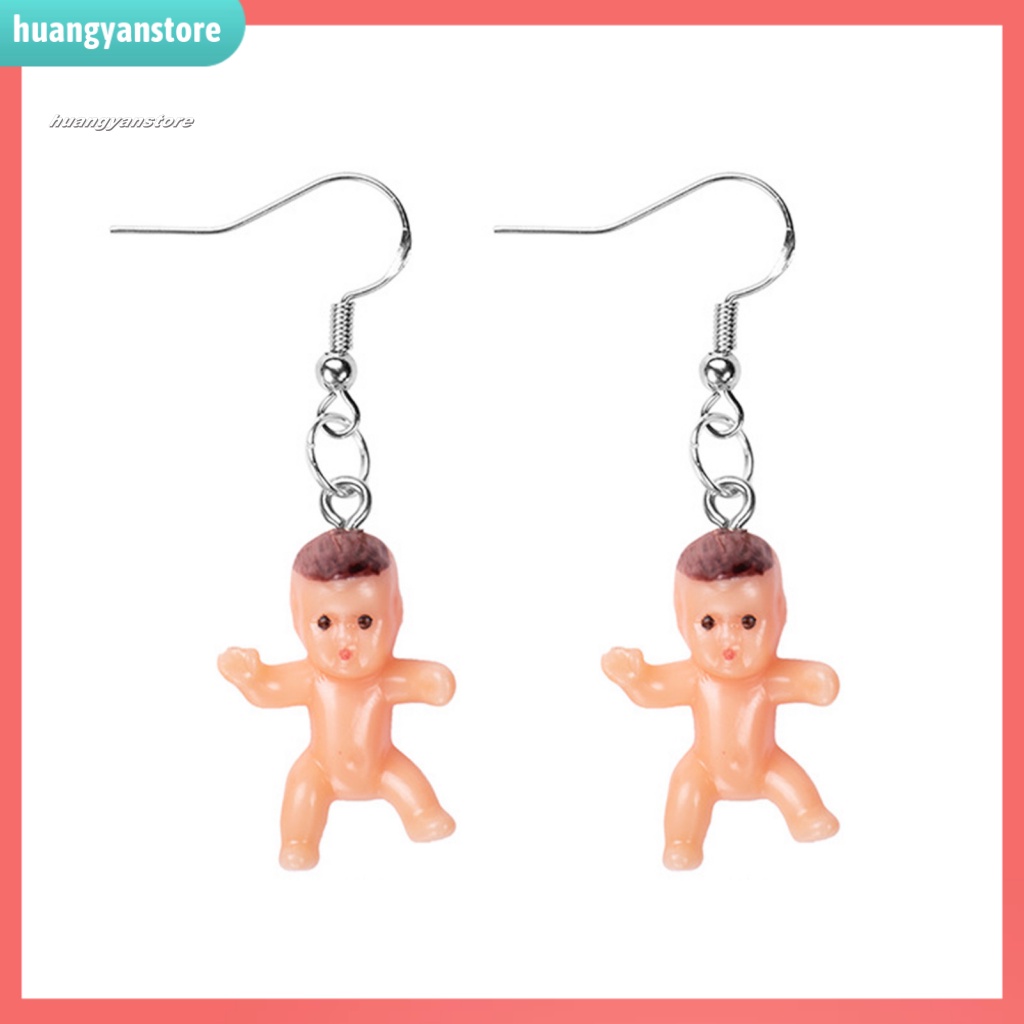 1 Cặp Khuyên Tai Thủ Công Mini Hình Búp Bê Dễ Thương Cho Bé Gái