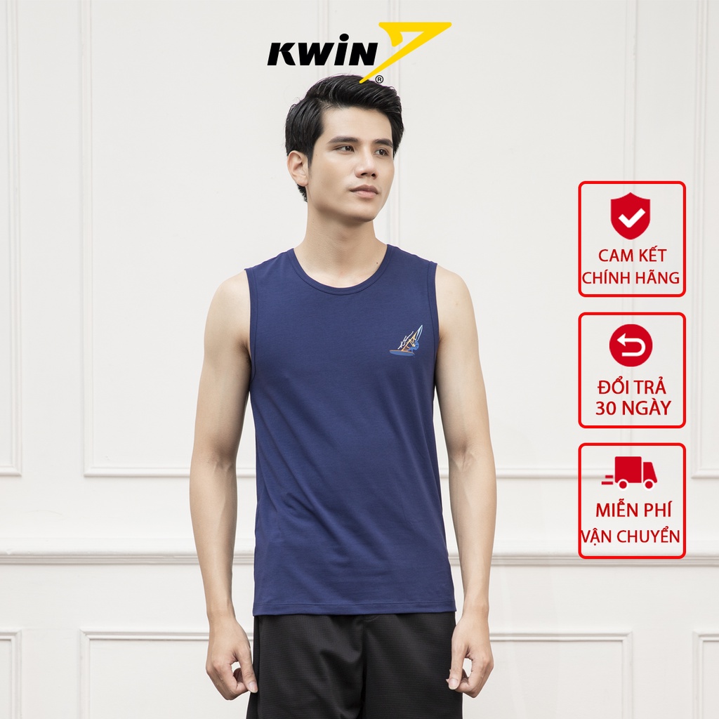 Áo ba lỗ nam tanktop tập gym KWIN 4 màu trẻ trung nam tính chất co giãn thấm hút KTT006S1