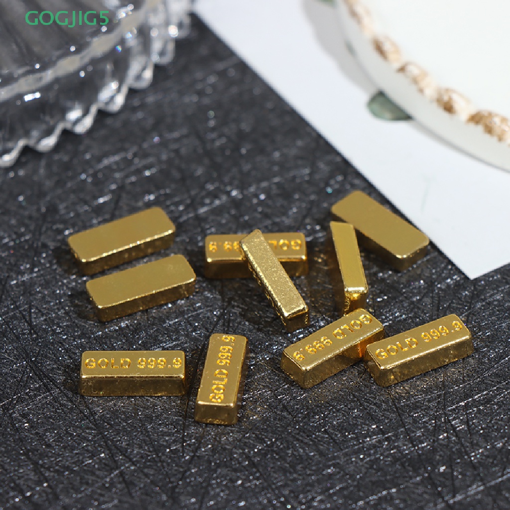 Set 10 Đồng Xu Vàng Mini Tỉ Lệ 1: 12 Trang Trí Nhà Búp Bê