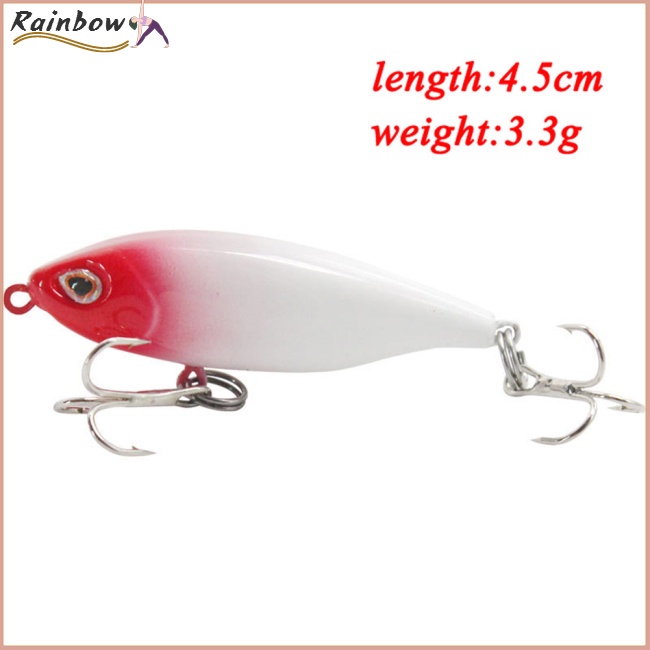 Mồi Câu Cá Mini 4.5cm / 3.3g Dạng Nổi Kèm Hạt Nhựa Cứng