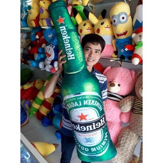Gối ôm 3d chai bia heniken