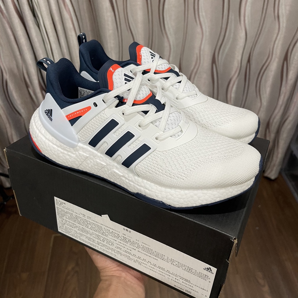 Giày thể thao Equipment Plus 2022 Orange White Navy - Bản Cao Cấp Boost Nén | Fullbox