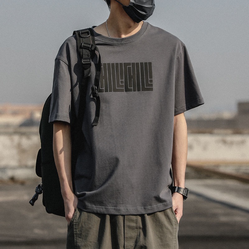 Áo Thun Cổ Tròn Phong Cách Hàn Quốc Thời Trang Mùa Hè Dành Cho Nam 220G